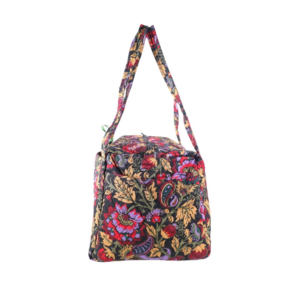 Vera Bradley Quilted Cotton Original Duffel Bag - Midnight Garden Paisley - NWT - Picture 8 of 9